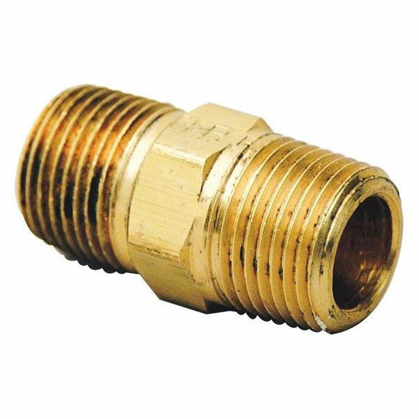 Thrifco Plumbing 3/8 Inch MIP Brass Hex Nipple 9320122